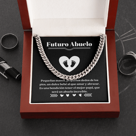 Futuro Abuelo Collar Regalo Spanish Grandpa To Be Card Necklace Chain