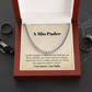 Padre Figlia Collana Regalo Italian Father Daughter Chain Necklace Card