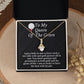 Golfer Wife Message Card Necklace Golfing Gift