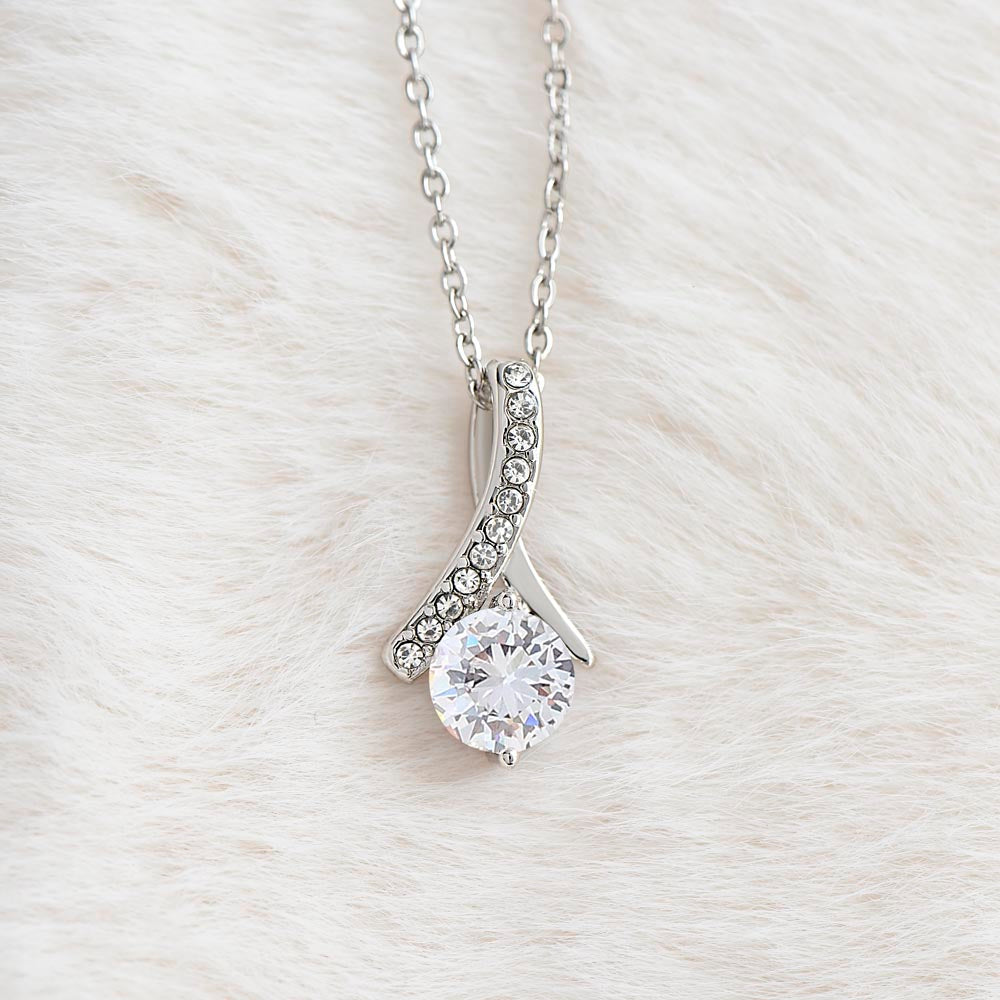 Nieta Boda Regalo Collar Spanish Granddaughter Bride Necklace Card