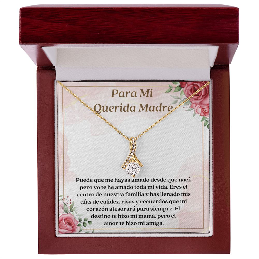 Querida Madre Collar Con Tarjeta Latina Mother Necklace Gift