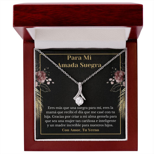 Suegra Collar Con Tarjeta De Yerno Spanish Mother-In-Gift From Son-In-Law
