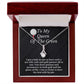 Golfer Wife Message Card Necklace Golfing Gift