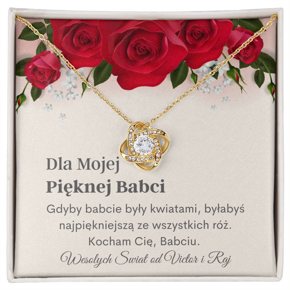 Pięknej Babci Naszyjnik Polish Grandmother Jewelry Card For Lucyna