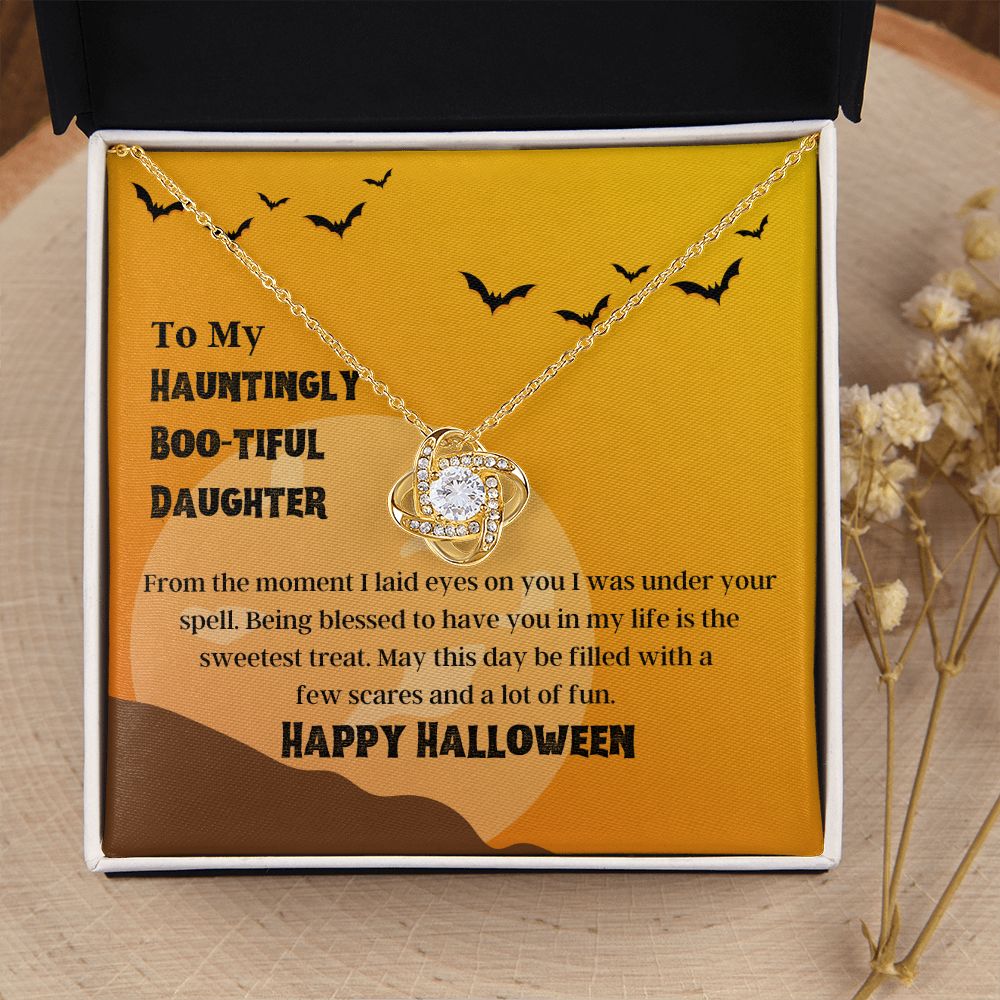 Happy Halloween Daughter Necklace Halloween Jewelry Gift
