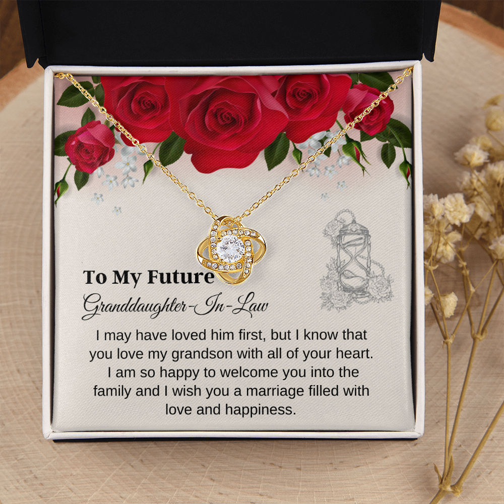 Future Granddaughter-In-Law Wedding Card Necklace