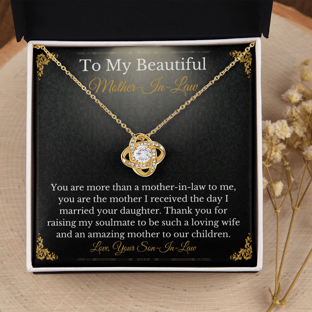 Sweet Mother-In-Law Necklace Card Gift From Son-In-Law
