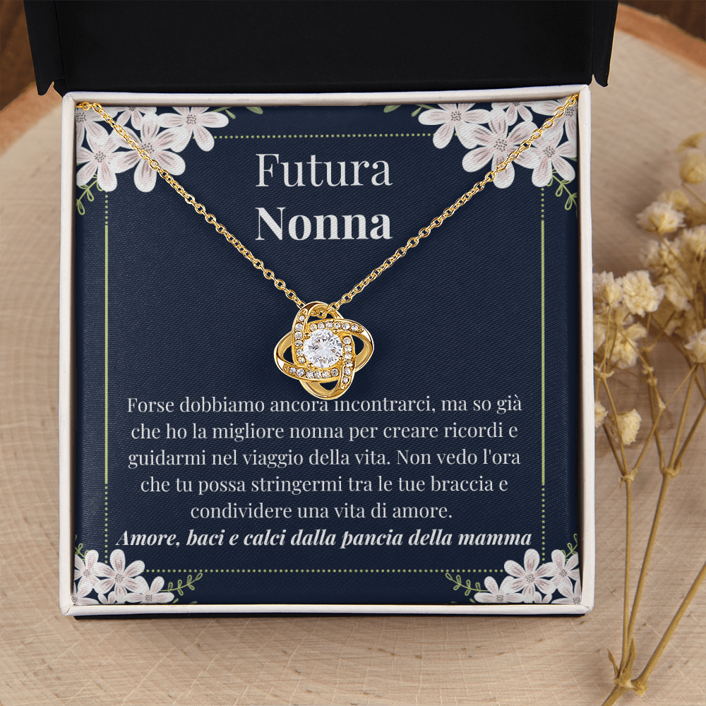 Futura Nonna Collana Regalo Italian Grandmother-To-Be Necklace Gift