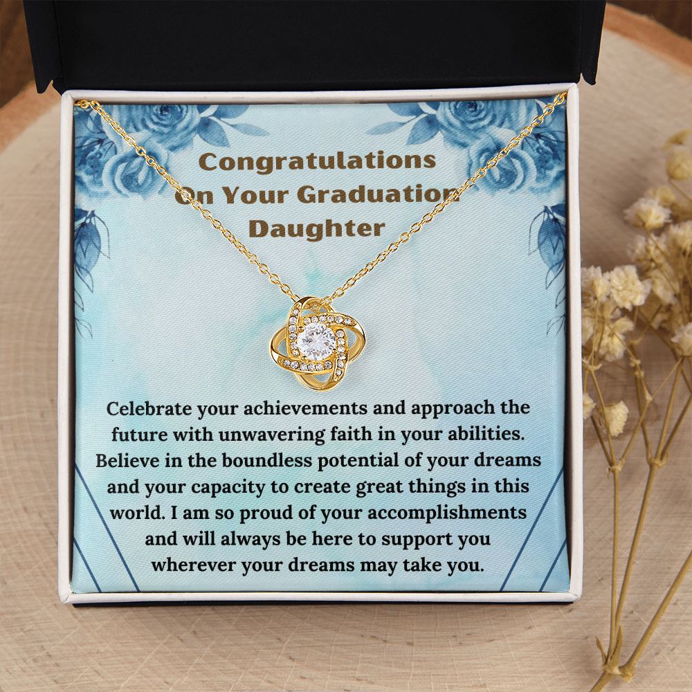 Graduation Daughter Necklace Congratulations Graduate Gift
