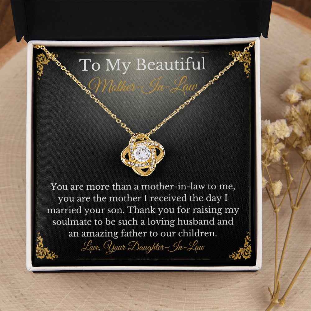 Sweet Mother-In-Law Necklace Card Gift From Daughter-In-Law