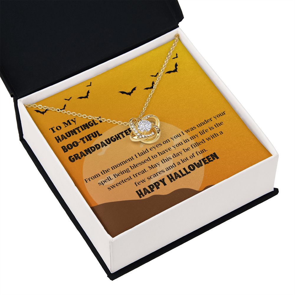 Happy Halloween Granddaughter Necklace Halloween Jewelry Gift