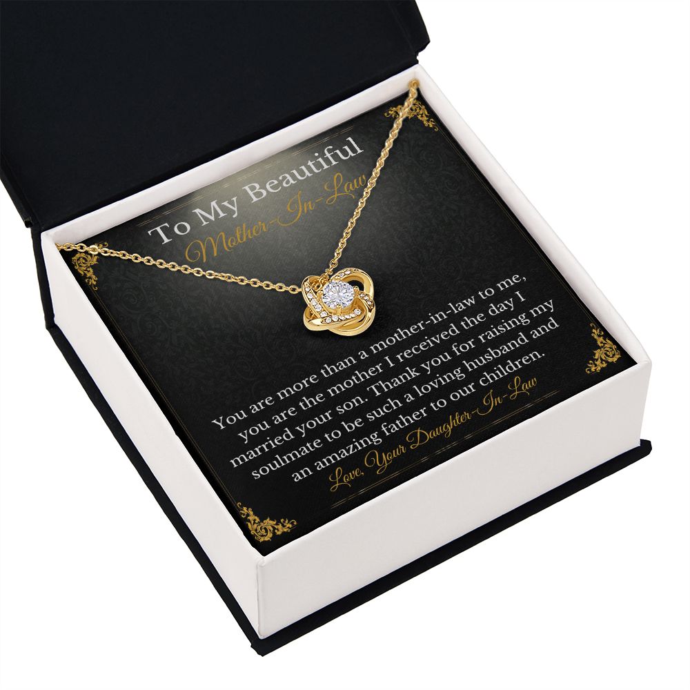 Sweet Mother-In-Law Necklace Card Gift From Daughter-In-Law