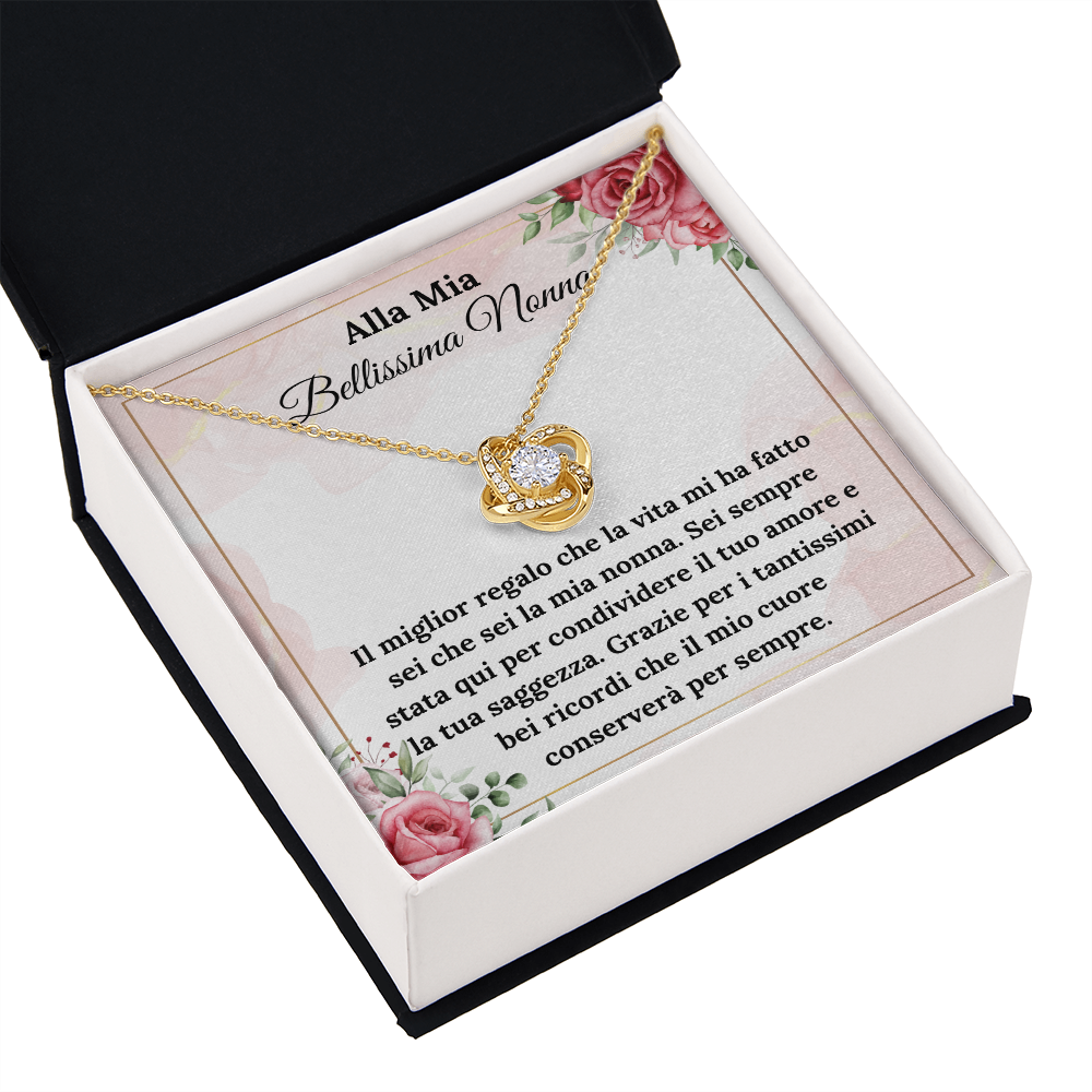 Bellissima Nonna Collan Regalo Italian Grandmother Message Card Gift