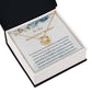 Mother Love Knot Message Card Necklace Present