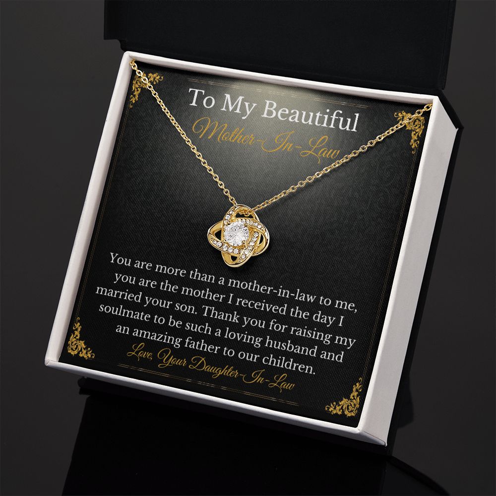Sweet Mother-In-Law Necklace Card Gift From Daughter-In-Law