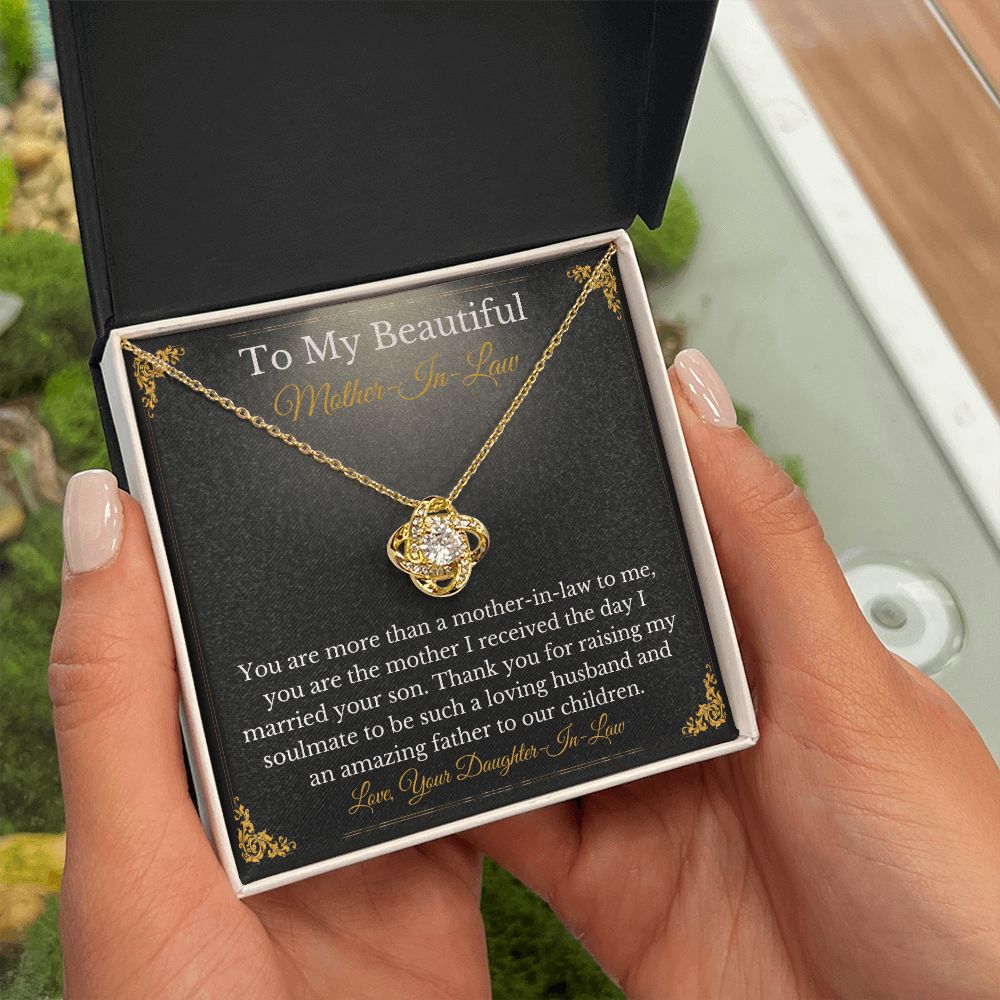 Sweet Mother-In-Law Necklace Card Gift From Daughter-In-Law