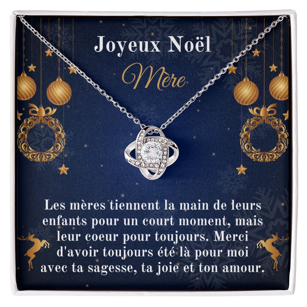 Joyeux Noël Mère Collier | French Grandma Necklace Card