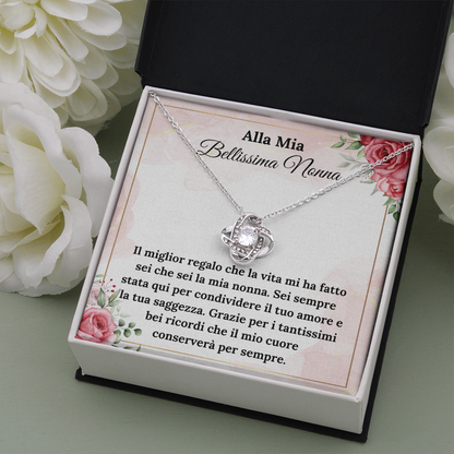Bellissima Nonna Collan Regalo Italian Grandmother Message Card Gift