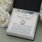 Mother Love Knot Message Card Necklace Present
