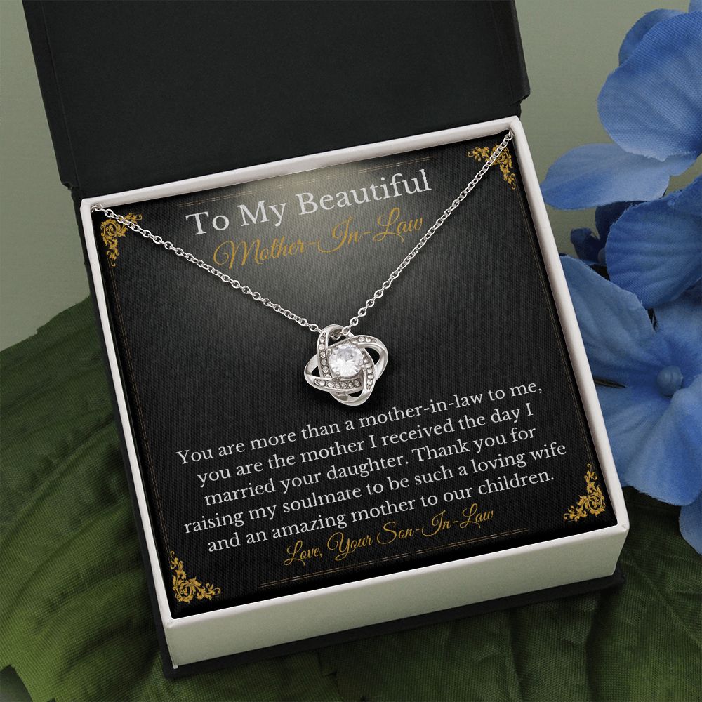 Sweet Mother-In-Law Necklace Card Gift From Son-In-Law