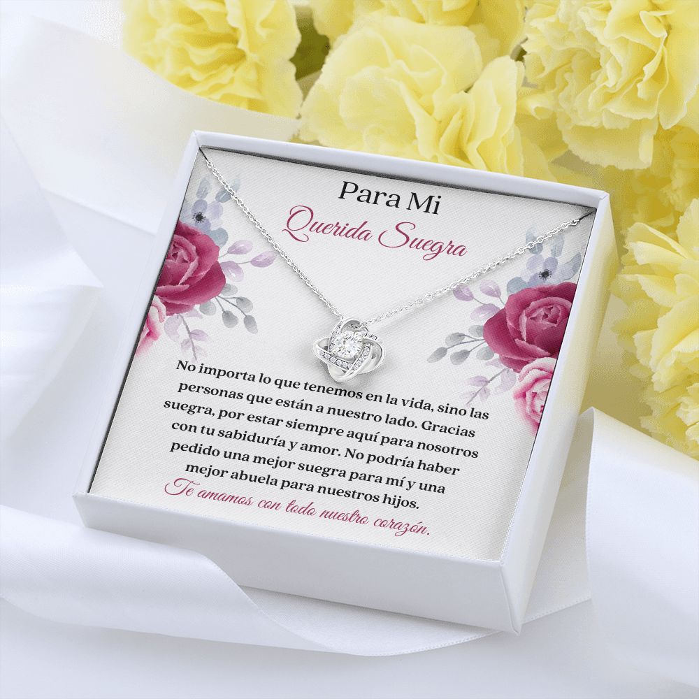 Querida Suegra Collar Regalo  Latina Mother-In-Law Necklace Card