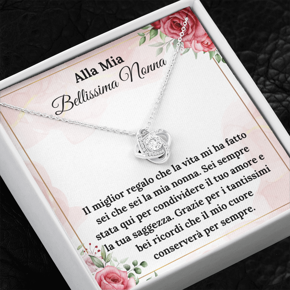 Bellissima Nonna Collan Regalo Italian Grandmother Message Card Gift