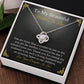 Sweet Mother-In-Law Necklace Card Gift From Daughter-In-Law