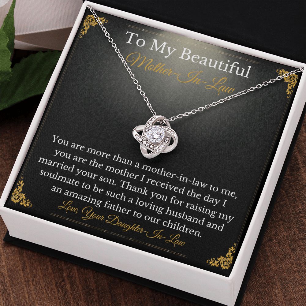 Sweet Mother-In-Law Necklace Card Gift From Daughter-In-Law