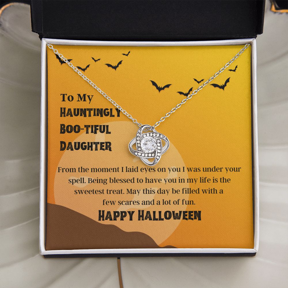 Happy Halloween Daughter Necklace Halloween Jewelry Gift