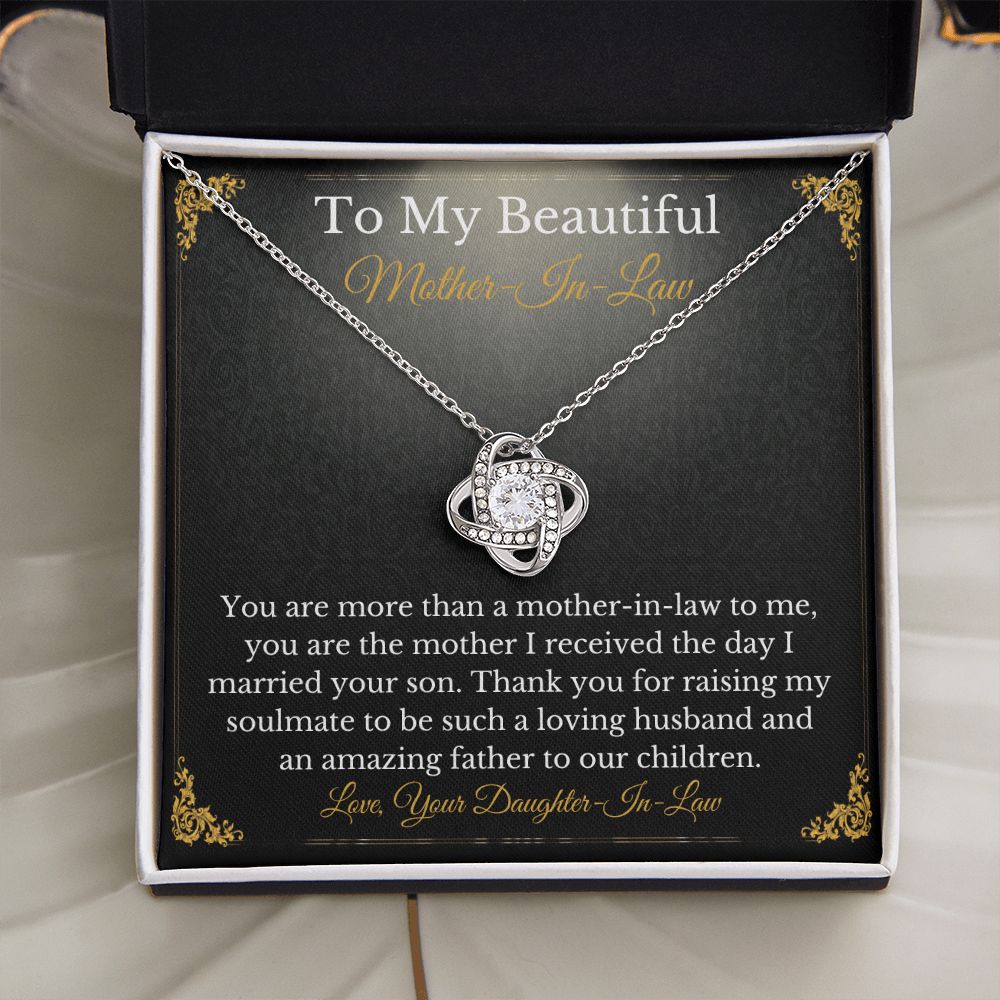 Sweet Mother-In-Law Necklace Card Gift From Daughter-In-Law