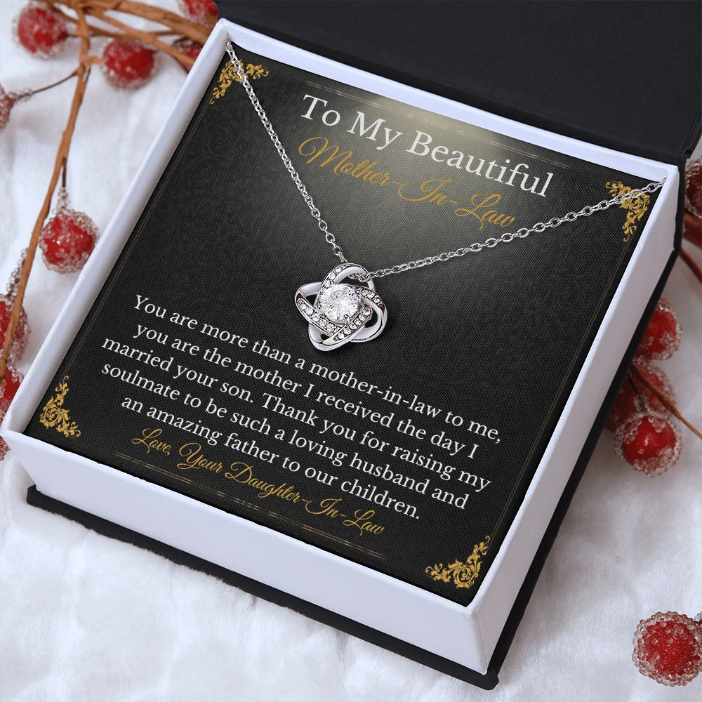 Sweet Mother-In-Law Necklace Card Gift From Daughter-In-Law