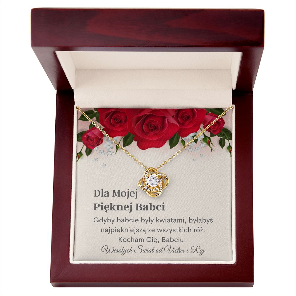 Pięknej Babci Naszyjnik Polish Grandmother Jewelry Card For Lucyna