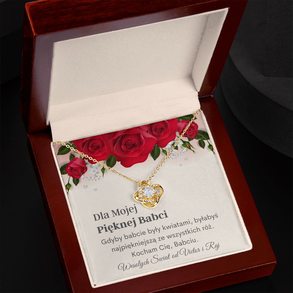 Pięknej Babci Naszyjnik Polish Grandmother Jewelry Card For Lucyna
