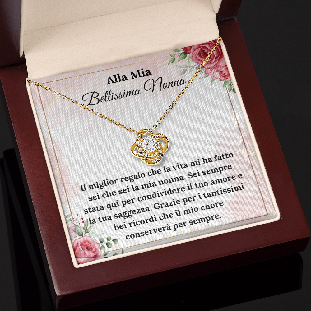 Bellissima Nonna Collan Regalo Italian Grandmother Message Card Gift