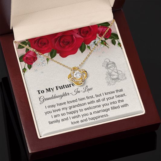 Future Granddaughter-In-Law Wedding Card Necklace