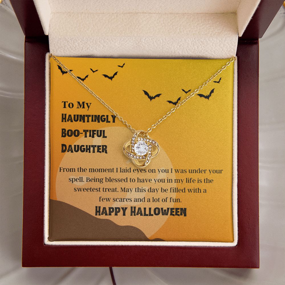Happy Halloween Daughter Necklace Halloween Jewelry Gift