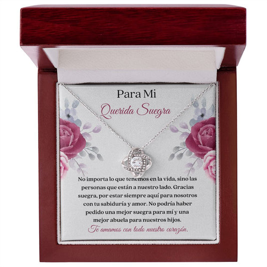 Querida Suegra Collar Regalo  Latina Mother-In-Law Necklace Card