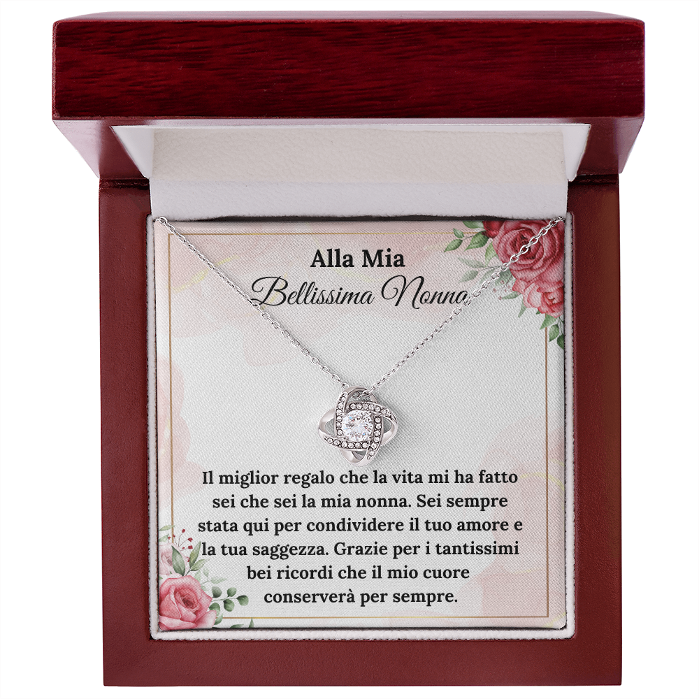 Bellissima Nonna Collan Regalo Italian Grandmother Message Card Gift