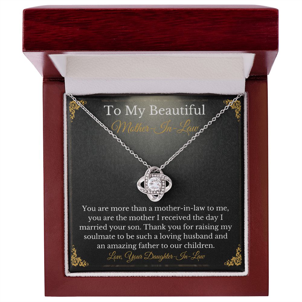 Sweet Mother-In-Law Necklace Card Gift From Daughter-In-Law