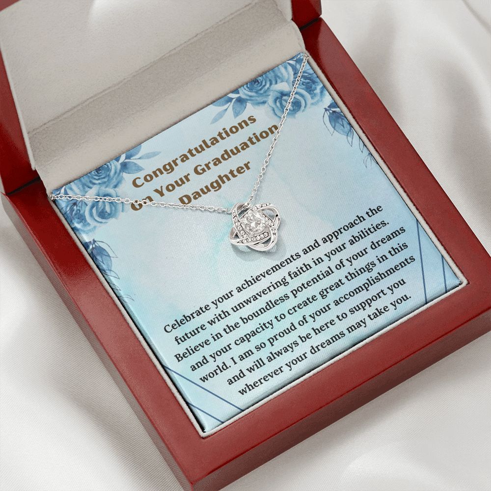 Graduation Daughter Necklace Congratulations Graduate Gift
