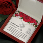 Future Granddaughter-In-Law Wedding Card Necklace