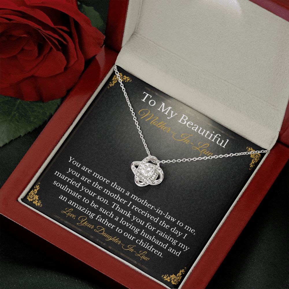 Sweet Mother-In-Law Necklace Card Gift From Daughter-In-Law