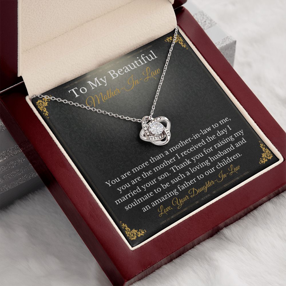 Sweet Mother-In-Law Necklace Card Gift From Daughter-In-Law