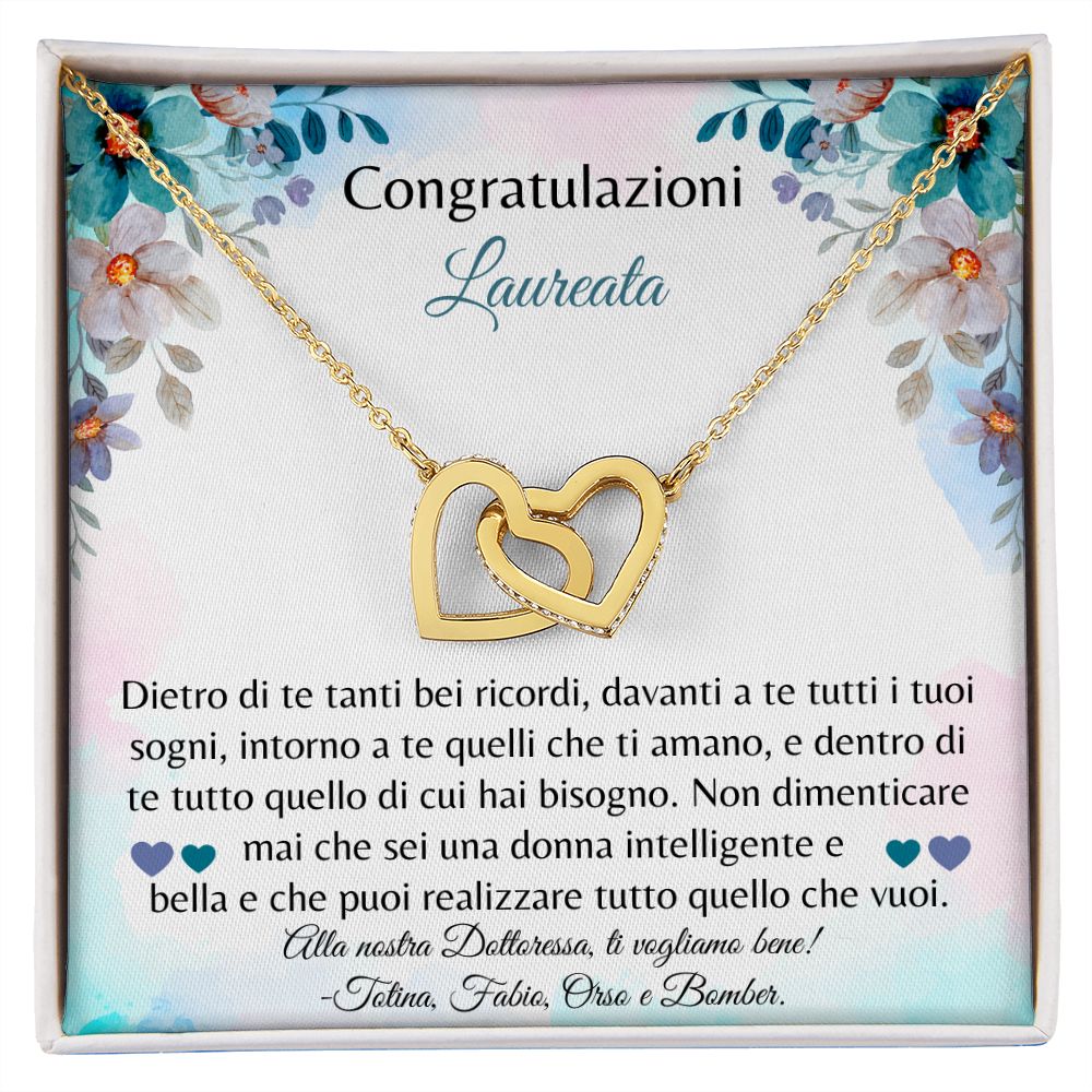 Collar de graduación italiano | Felicidades Laureata Collana