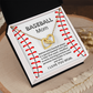 Baseball Mom Necklace Card Sports Mother Gift