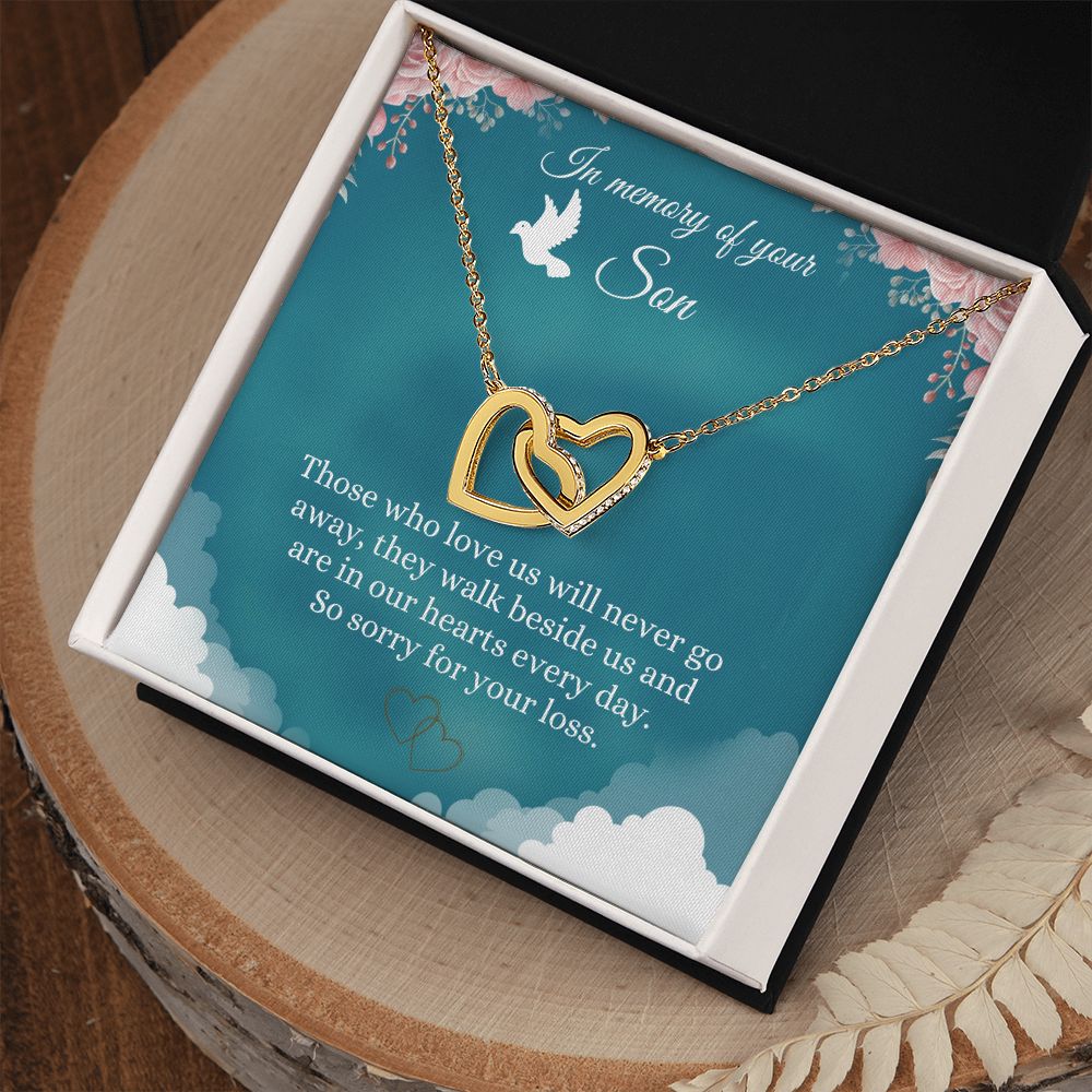 Son Memorial Necklace Card Gift Child Loss Jewelry Gift