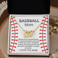 Baseball Mom Necklace Card Sports Mother Gift