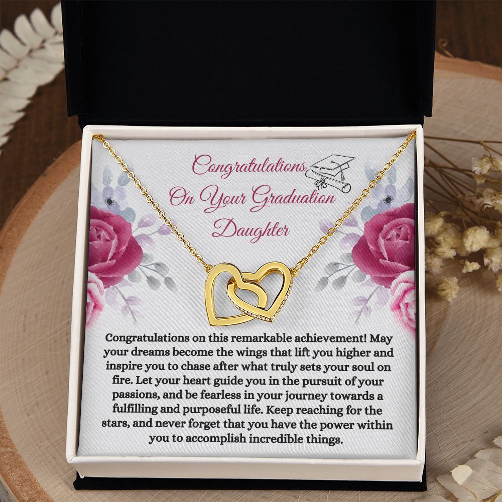 Daughter Graduate Necklace Card Child Graduation Gift