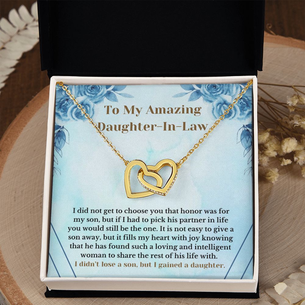 Amazing Daughter-In-Law Necklace Card Present