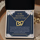 Sweet Sister-In-Law Connected Hearts Message Card Necklace
